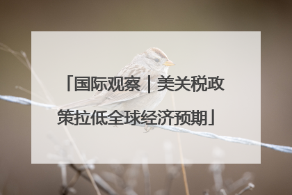 国际观察｜美关税政策拉低全球经济预期