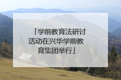 学前教育法研讨活动在兴华学前教育集团举行