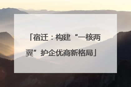宿迁：构建“一核两翼”护企优商新格局