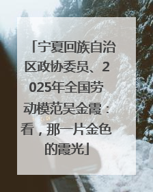 宁夏回族自治区政协委员、2025年全国劳动模范吴金霞：看，那一片金色的霞光