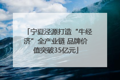 宁夏泾源打造“牛经济”全产业链 品牌价值突破35亿元