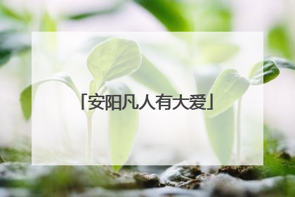 安阳凡人有大爱