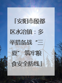 安阳市殷都区水冶镇：多举措备战“三夏” 筑牢粮食安全防线