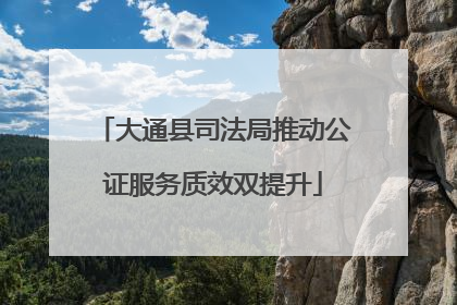 大通县司法局推动公证服务质效双提升