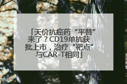 天价抗癌药“平替”来了？CD19单抗获批上市，治疗“靶点”与CAR-T相同