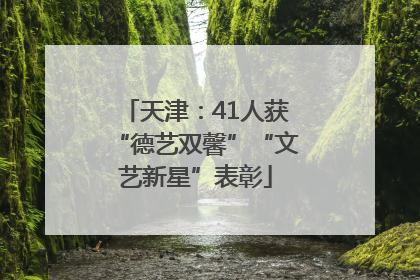 天津：41人获“德艺双馨”“文艺新星”表彰