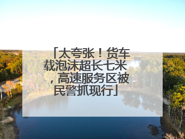 太夸张！货车载泡沫超长七米，高速服务区被民警抓现行