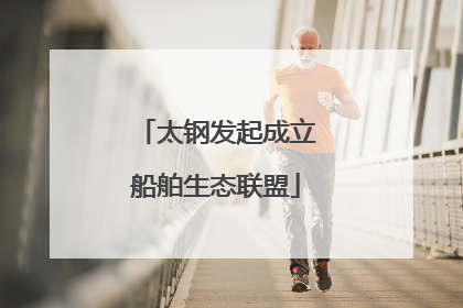 太钢发起成立船舶生态联盟