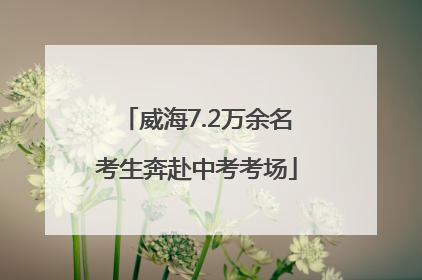 威海7.2万余名考生奔赴中考考场