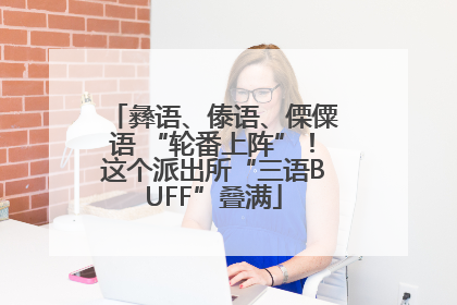 彝语、傣语、傈僳语 “轮番上阵”！这个派出所“三语BUFF”叠满
