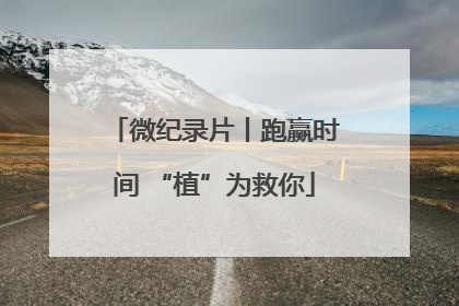 微纪录片丨跑赢时间 “植”为救你