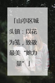 山亭区城头镇：以花为笺，致敬最美“她力量”