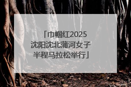 巾帼红2025沈阳沈北蒲河女子半程马拉松举行