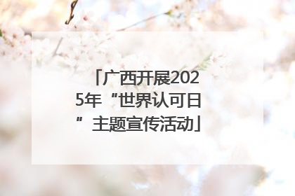 广西开展2025年“世界认可日”主题宣传活动