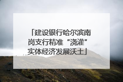 建设银行哈尔滨南岗支行精准“浇灌”实体经济发展沃土