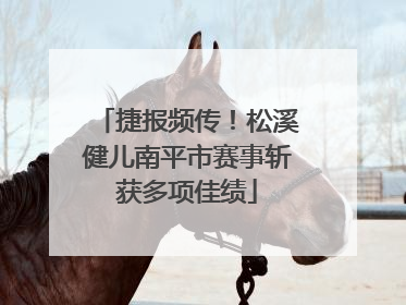 捷报频传！松溪健儿南平市赛事斩获多项佳绩
