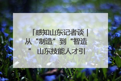 感知山东记者谈｜从“制造”到“智造” 山东技能人才引领产业升级