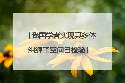 我国学者实现真多体纠缠子空间自检验
