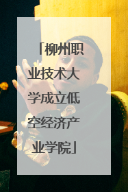 柳州职业技术大学成立低空经济产业学院