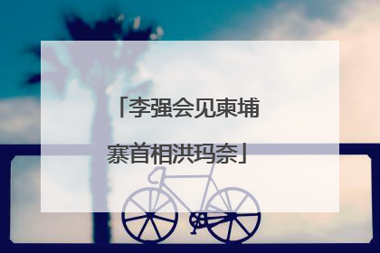 李强会见柬埔寨首相洪玛奈