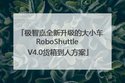 极智嘉全新升级的大小车RoboShuttle V4.0货箱到人方案