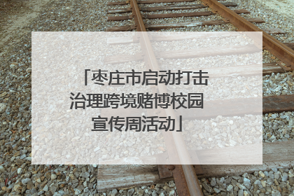 枣庄市启动打击治理跨境赌博校园宣传周活动