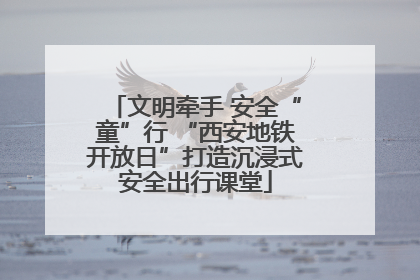 文明牵手 安全“童”行 “西安地铁开放日”打造沉浸式安全出行课堂