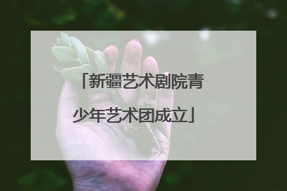 新疆艺术剧院青少年艺术团成立