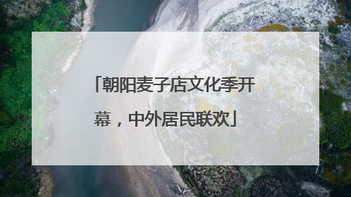 朝阳麦子店文化季开幕，中外居民联欢