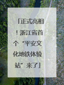 正式亮相！浙江省首个“平安文化地铁体验站”来了