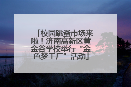 校园跳蚤市场来啦！济南高新区黄金谷学校举行“金色梦工厂”活动