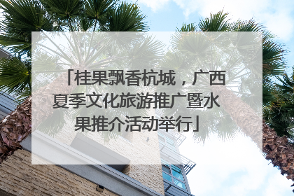 桂果飘香杭城，广西夏季文化旅游推广暨水果推介活动举行