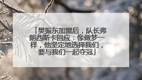 樊振东加盟后，队长弗朗西斯卡回应：像做梦一样，他坚定地选择我们，要与我们一起夺冠