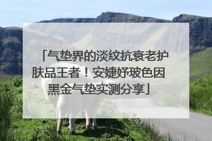 气垫界的淡纹抗衰老护肤品王者！安婕妤玻色因黑金气垫实测分享