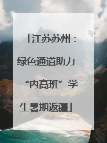 江苏苏州：绿色通道助力“内高班”学生暑期返疆