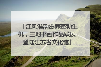 江风淮韵滋养蓬勃生机，三地书画作品联展登陆江苏省文化馆
