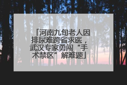 河南九旬老人因排尿难跨省求医，武汉专家勇闯“手术禁区”解难题