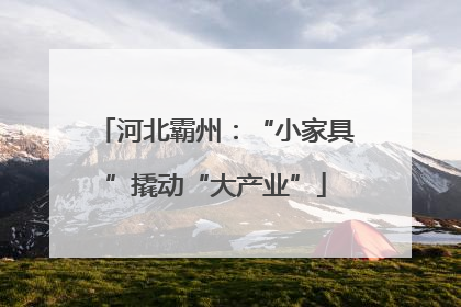 河北霸州：“小家具”撬动“大产业”