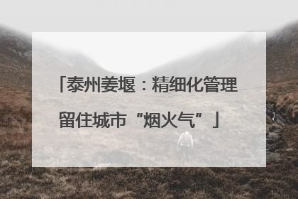 泰州姜堰：精细化管理留住城市“烟火气”
