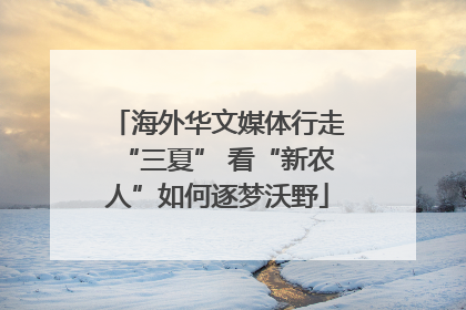 海外华文媒体行走“三夏” 看“新农人”如何逐梦沃野