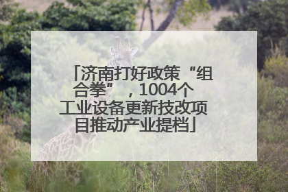 济南打好政策“组合拳”，1004个工业设备更新技改项目推动产业提档