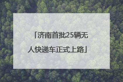 济南首批25辆无人快递车正式上路