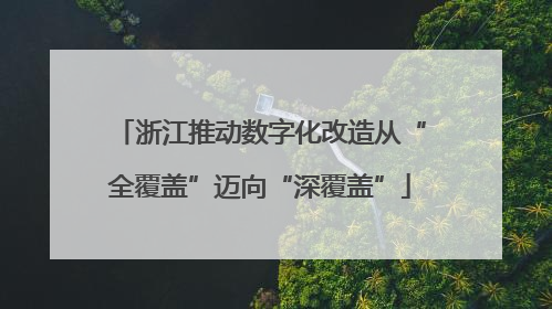 浙江推动数字化改造从“全覆盖”迈向“深覆盖”