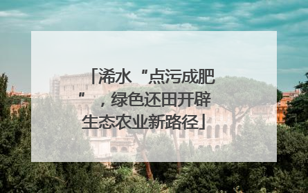 浠水“点污成肥”，绿色还田开辟生态农业新路径
