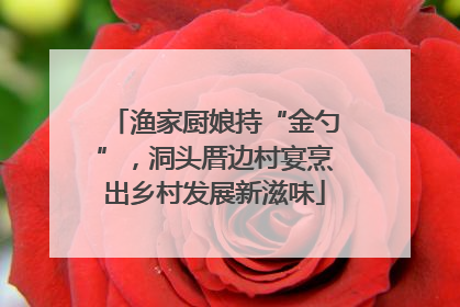 渔家厨娘持“金勺”，洞头厝边村宴烹出乡村发展新滋味