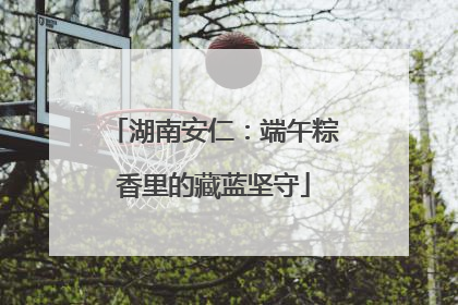 湖南安仁：端午粽香里的藏蓝坚守