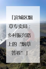 滨城区烟草专卖局：乡村振兴路上的“烟草答卷”