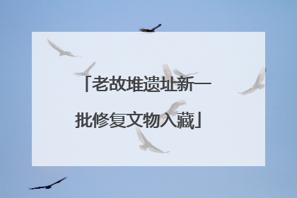 老故堆遗址新一批修复文物入藏