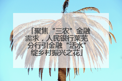 聚焦“三农”金融需求，人民银行莱芜分行引金融“活水”绽乡村振兴之花