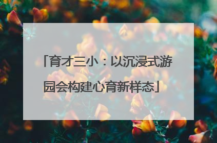 育才三小：以沉浸式游园会构建心育新样态